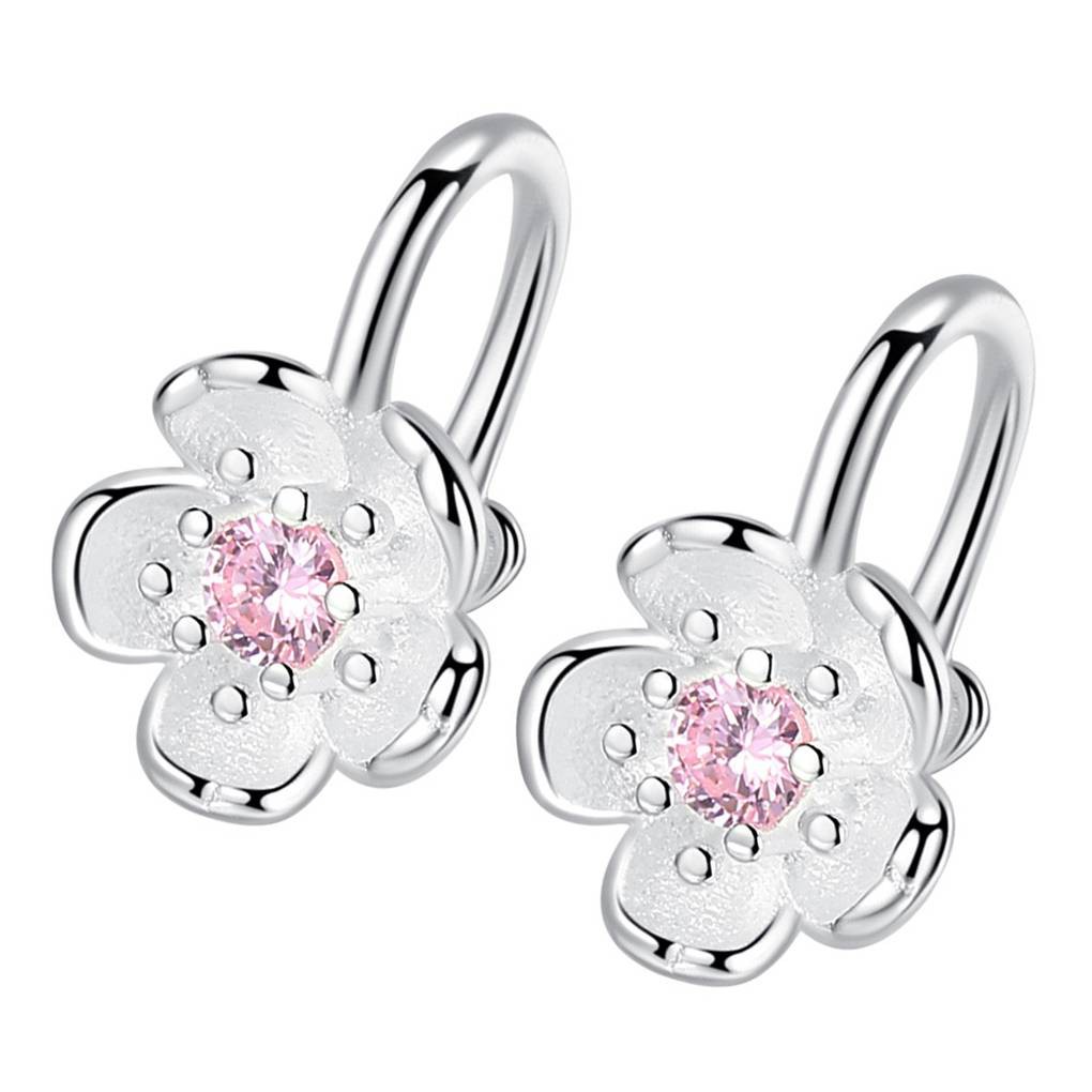 1 Đôi Hoa Tai Hình Hoa Anh Đào Cho Nữ