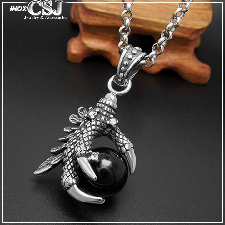 MẶT DÂY CHUYỀN INOX NAM MÓNG RỒNG ĐỘC ĐẸP GIÁ RẺ