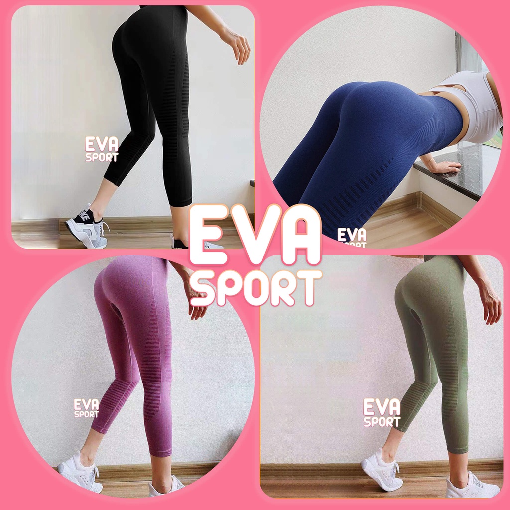 Quần lửng Legging Chất Dệt Kim hàng CHÍNH HÃNG nội địa - EvaSport.vn