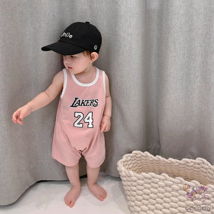 Bộ Áo Liền Quần Hình Quả Bóng Rổ Xinh Xắn Dành Cho Bé