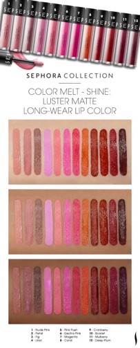 Son kem lì Sephora Luster fullsize màu Ruby, Russet