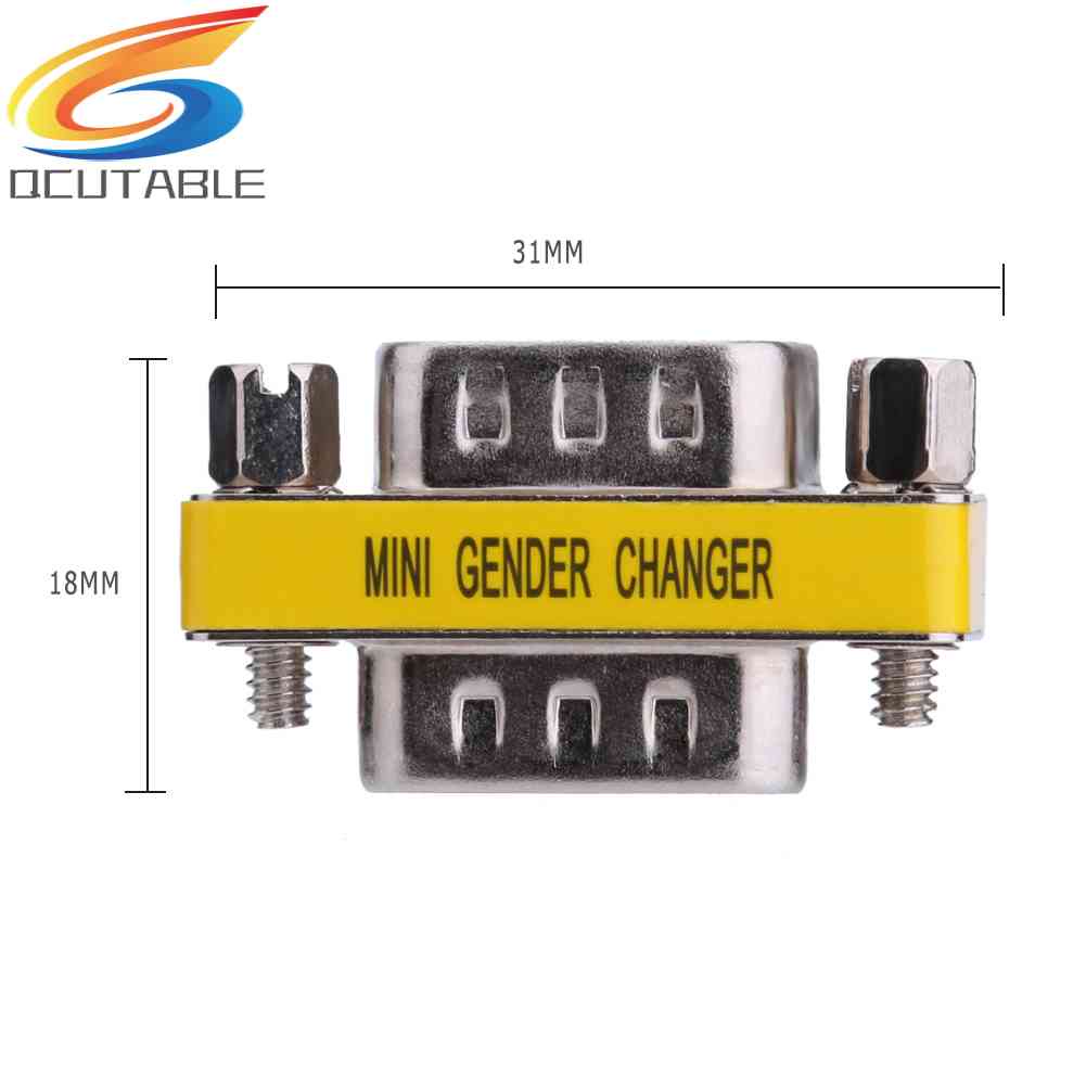Set 2 Đầu Nối Chuyển Đổi DB9 Male Sang Male RS232