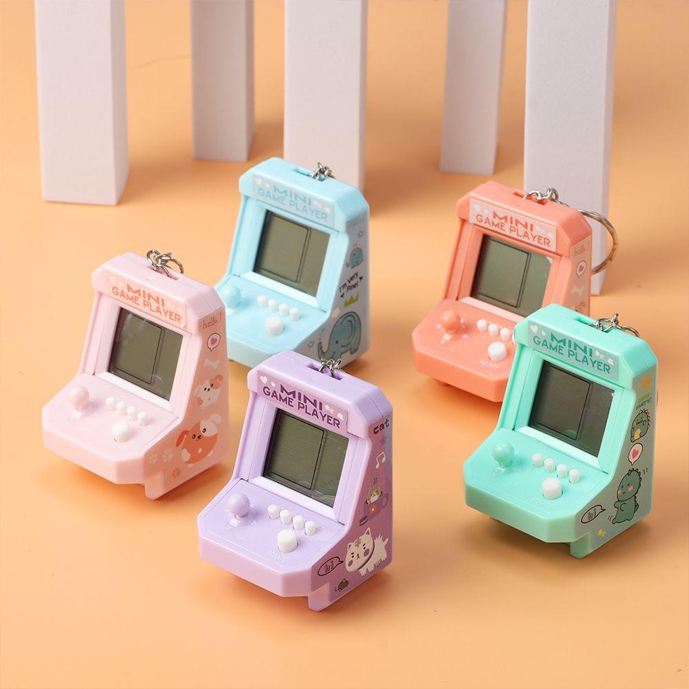 MAX=&gt; Funny Mini Game Player Creative Game Console Ornament Game Console Toy Portable Kid Gift Schoolbag Decor Handheld Keychain/Multicolor