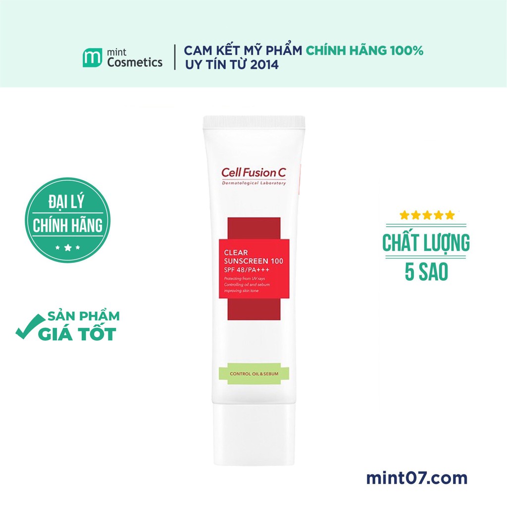 Kem Chống Nắng Cell Fusion C Clear Sunscreen 100