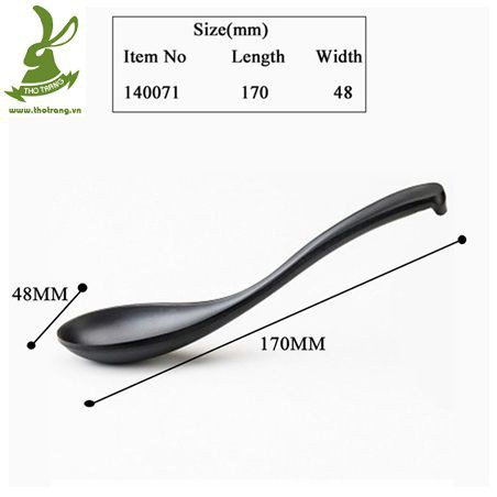 Muỗng Cơm, Vá Cơm Melamine Màu Đen Đủ Size | BigBuy360 - bigbuy360.vn