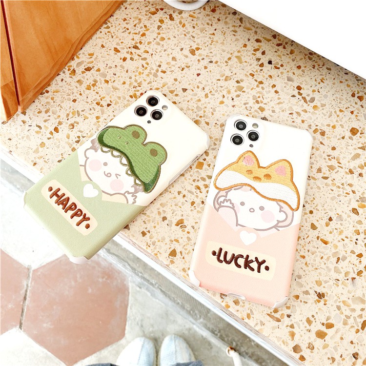 Ốp lưng iphone Happy Couple thêu viền chống va đập 5/5s/6/6plus/6s/6splus/7/7plus/8/8plus/x/xs/11/12/pro/max/plus/promax | BigBuy360 - bigbuy360.vn