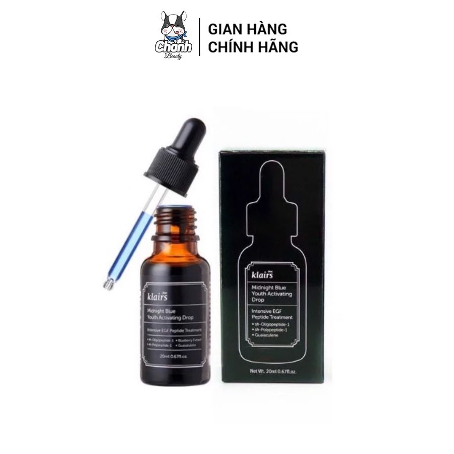 Klairs - Tinh Chất Klairs Phục Hồi Da Và Dưỡng Ẩm Midnight Blue Youth Activating Drop 20ml