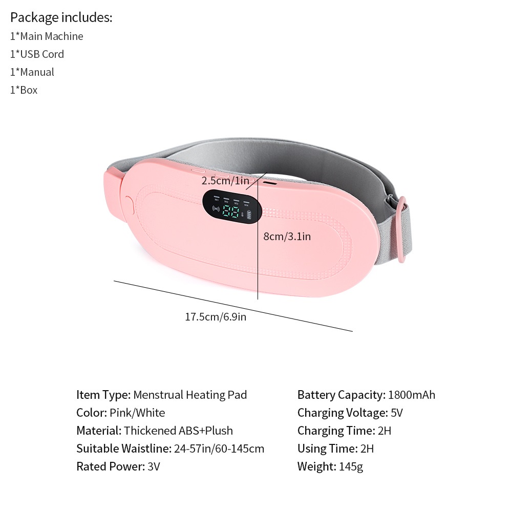 Đai FOREVERLILY quấn bụng mát xa giảm đau làm ấm dành cho nữ