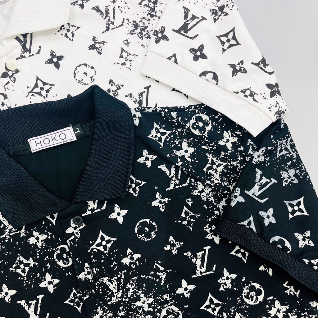 Áo thun nam polo ngắn tay giá rẻ mẫu mới in chữ 3D thời trang, trẻ trung, vải cotton co giãn VBSHOP018