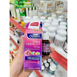 [HÀNG CHEMIST ĐI AIR] Vitamin D3 dạng giọt D3 drops Ostelin 2.4ml - hàng Úc đi air