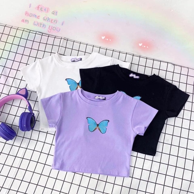 Áo Croptop Body Butterfly 🦋 Ảnh Thật