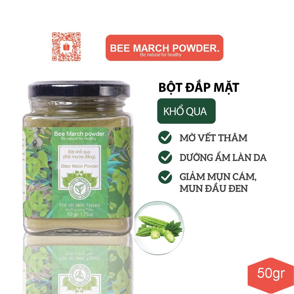 Bột Khổ Qua đắp mặt 50gr Bee March