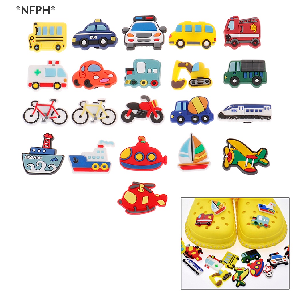 Set 10 Phụ Kiện Trang Trí Giày Dép Họa Tiết Hoạt Hình DIY