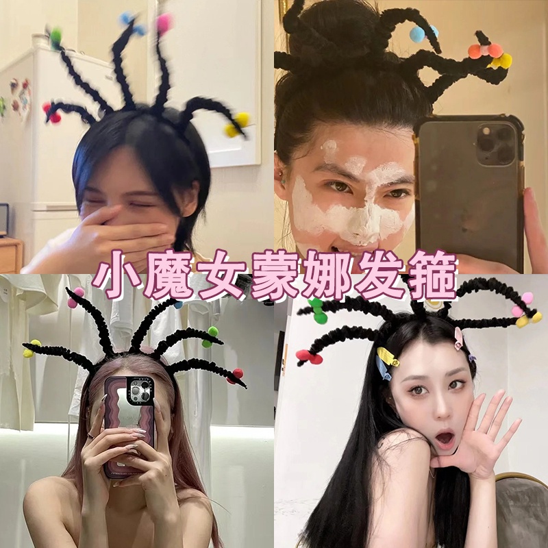 Băng Đô Cài Tóc Rửa Mặt Hình Nơ Đỏ Dễ Thương