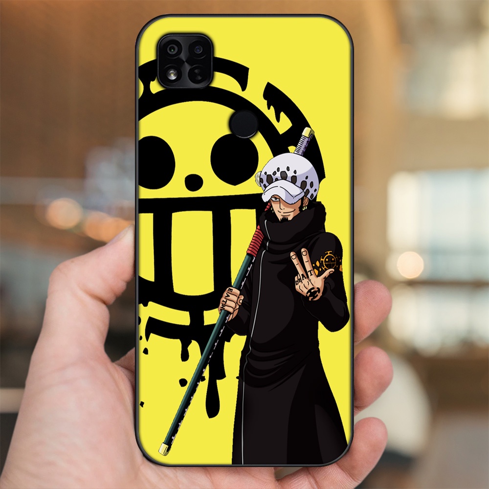 Ốp lưng Xiaomi Redmi 10A viền đen in hình Law One Piece