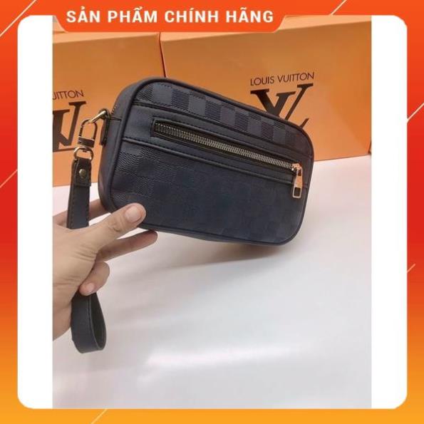 Ví Cầm Tay Nam Nữ Cao Cấp Clutch nam Vl Khoá Số Hộp Ngang Dài Da Đẹp Giá Rẻ - VN1978
