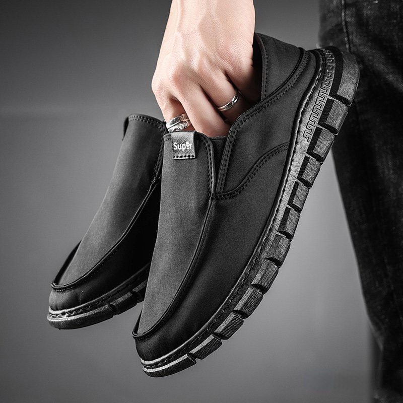 【Hàng Có Sẵn】 Flash Giày Lười Canvas Nhẹ Cho Nam Ngày Hè Ngoài Trời39-44 GLZh