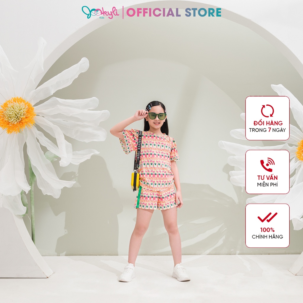 Bộ quần áo JOOKYLI bé gái họa tiết 94G0950