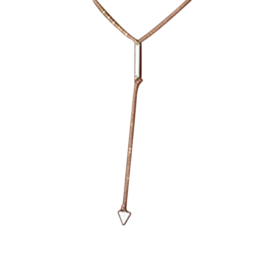 Vòng cổ Hợp Kim Mặt Tam Giác Phối Tua Rua Thời Trang