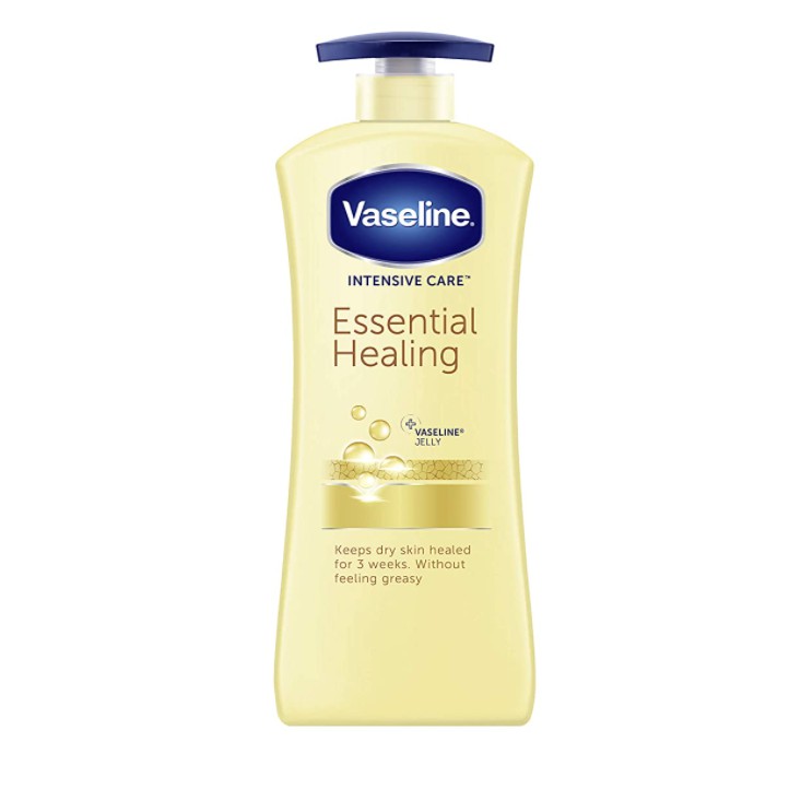 Dưỡng thể dưỡng ẩm da sâu Vaseline Intensive Care hand and body lotion Essential Healing 600ml (new) (Mỹ)