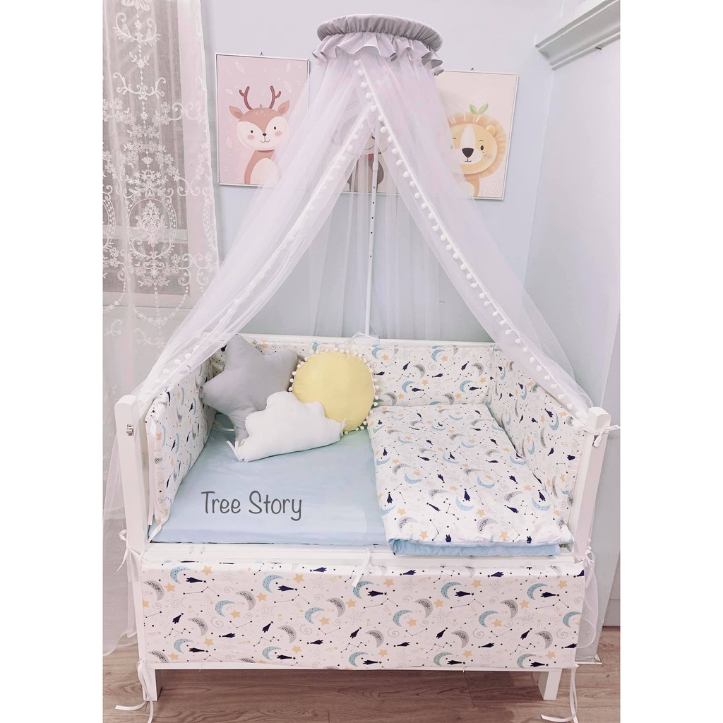 Màn cũi và khung treo màn, mùng chống muỗi, côn trùng cho bé Tree Story