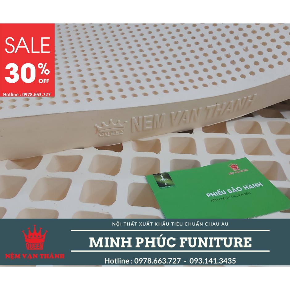 NỆM CAO SU VẠN THÀNH STANDARD 1m8x5cmx2m