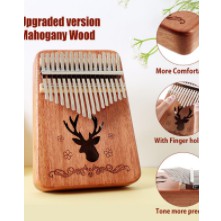 Sale 70% Đàn Kalimba cầm tay 17 phím giai điệu họa tiết giáng sinh, Wood Color Giá gốc 303,000 đ - 82A15