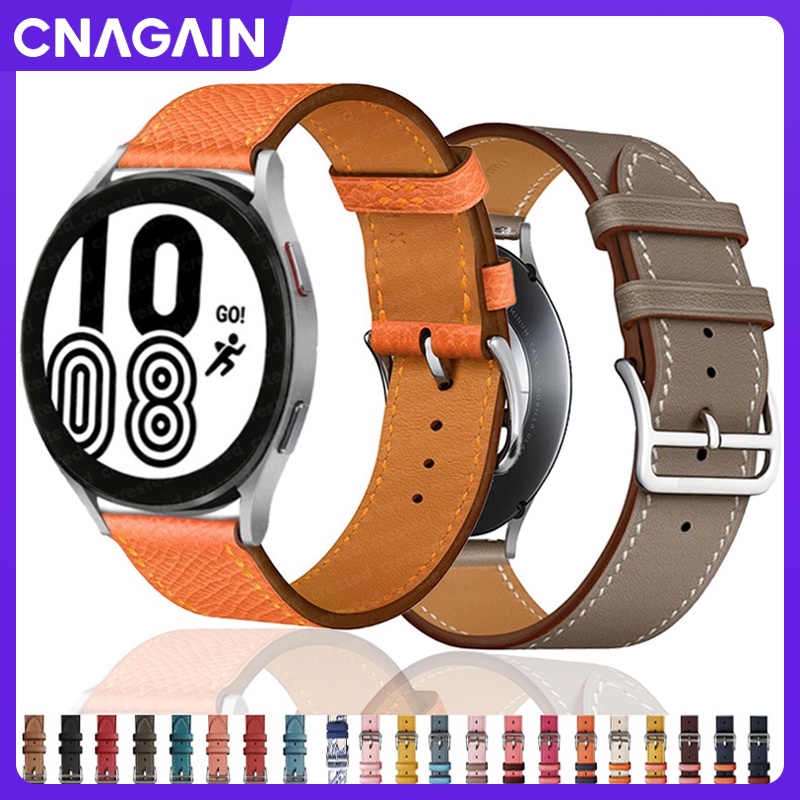 Dây Đeo Bằng Da 20Mm 22Mm Cho Đồng Hồ Thông Minh Samsung Galaxy Watch 3 Active 2 Band 44Mm GT 2Pro 3pro Galaxy Watch 4 / Classic 45 / 40Mm / 46Mm