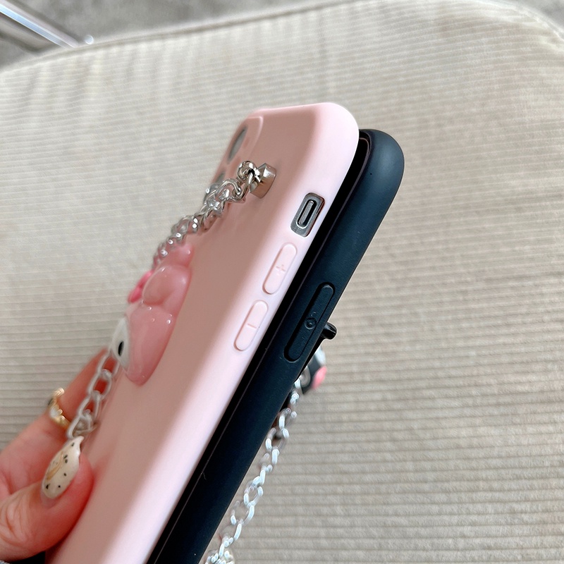 Ốp Điện Thoại Dẻo Họa Tiết Melody Kèm Dây Đeo Cho Xiaomi Mi 12 Lite Redmi 12C A1 10C Note 9 8 7 Pro Plus 9C