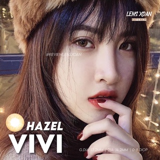 ÁP TRÒNG VIVI HAZEL- OLENS (LENS XOẮN) : NÂU VÀNG TÂY GIÃN NHẸ