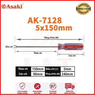 Vít bake Asaki AK-7142 6x150mm