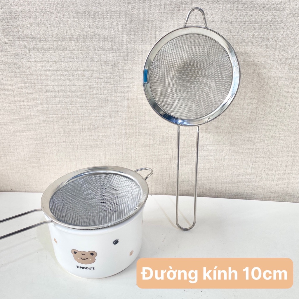 Rây lọc cháo, lọc nước ép trái cây, thức ăn dặm cho bé Zimbababy chất liệu inox không gỉ an toàn tiện lợi