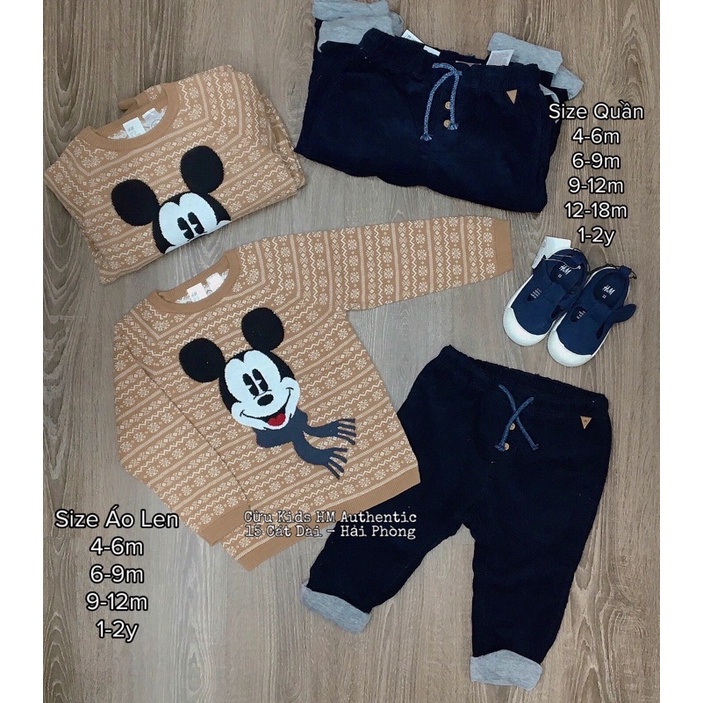 Áo len mickey Hm