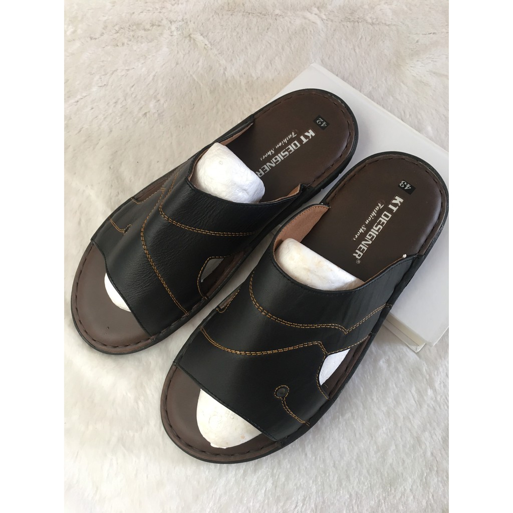 Dép da quai ngang lẻ size lớn 42/43 SALE-Hỗ trợ khâu-DD VIP0021/22/29