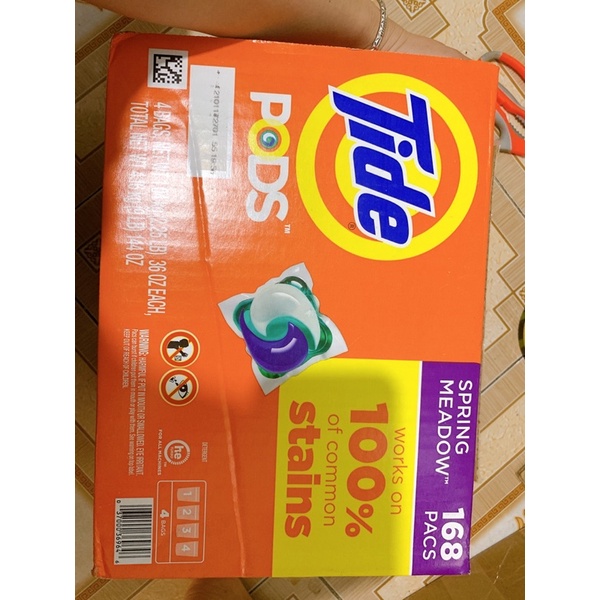 viên giặt Tide pods 168 viên riêng bán lẻ bịch 42 viên