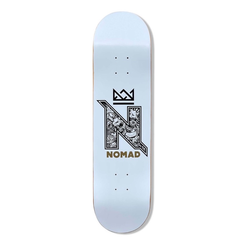Mặt ván trượt cao cấp- Nomad Logo White 8.25