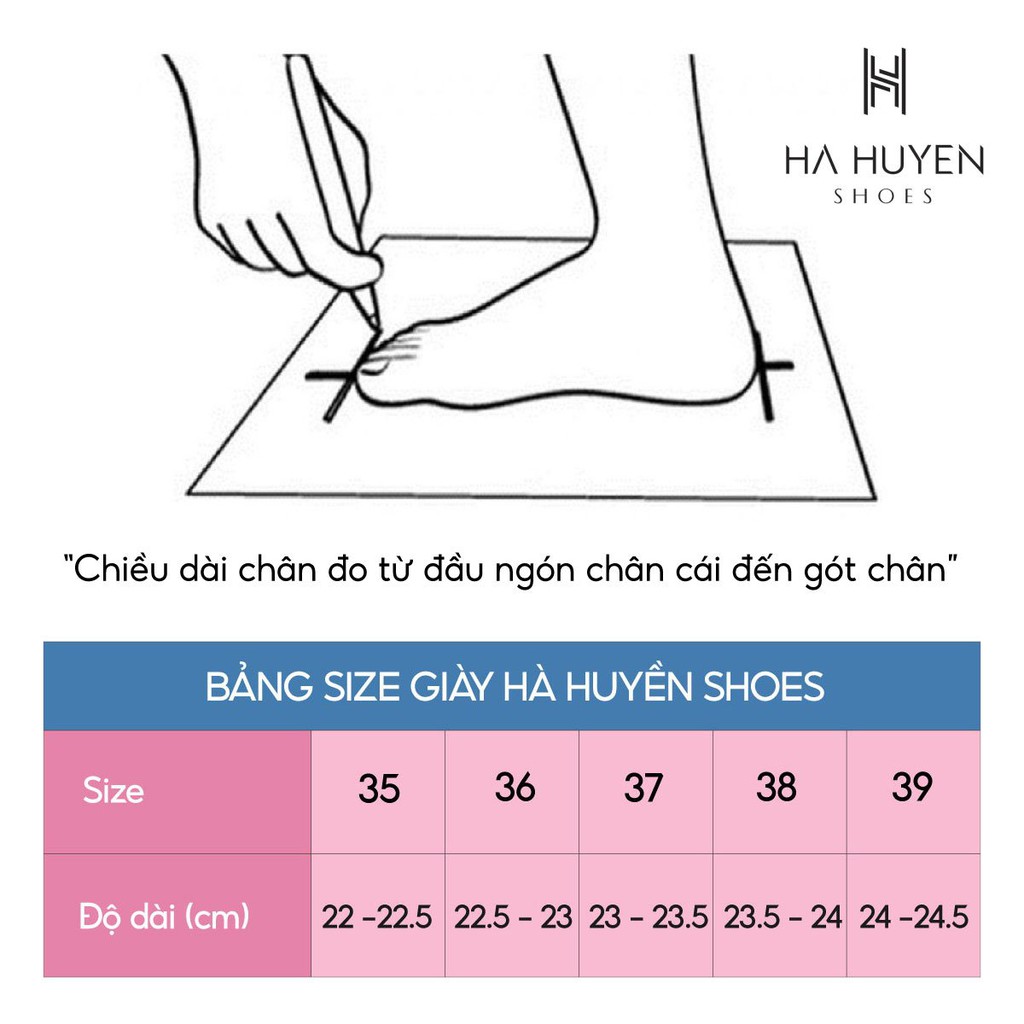 Giày cao gót nữ Hà Huyền Shoes mũi captoe gót vuông 5 phân thời thượng - CG619