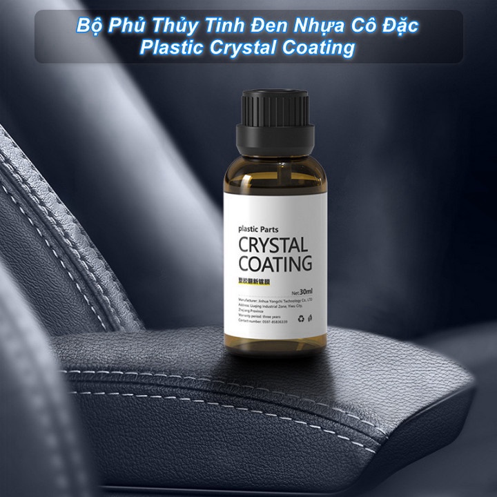 Worldmart - Bộ Phủ Thủy Tinh Đen Nhựa Cô Đặc Plastic Crystal Coating