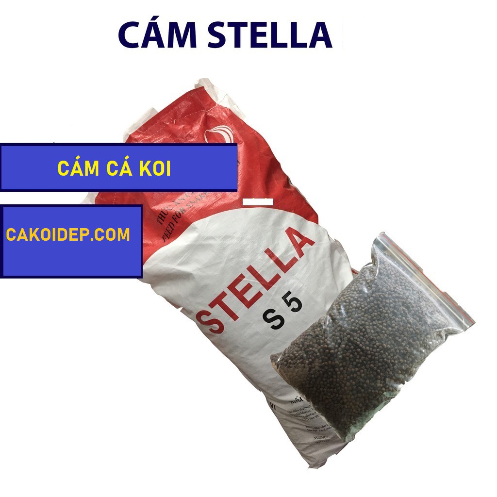 Combo 10KG Cám cá koi Stella S Đóng túi zip