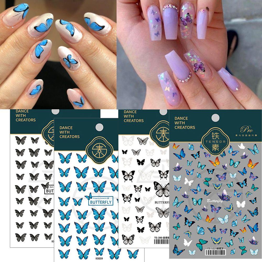 1 Tờ Sticker 5D Dán Trang Trí Móng Tay Nghệ Thuật
