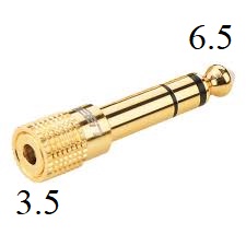 Đầu jack chuyển đổi âm thanh 6.5 mm sang 3.5 mm
