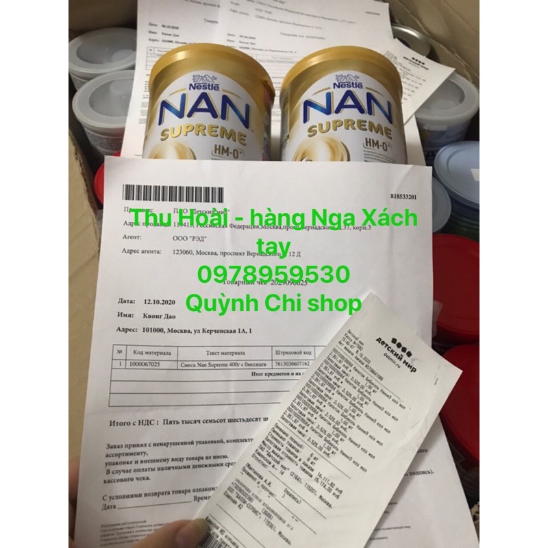 Sữa NAN Supreme Nga HMO 400gr/800gr