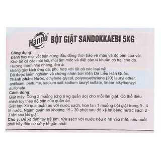 Bột giặt Sandokkaebi 5kg