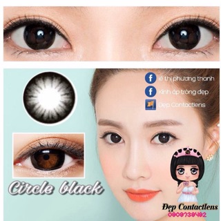 Kính áp tròng lens vassen màu Circle black