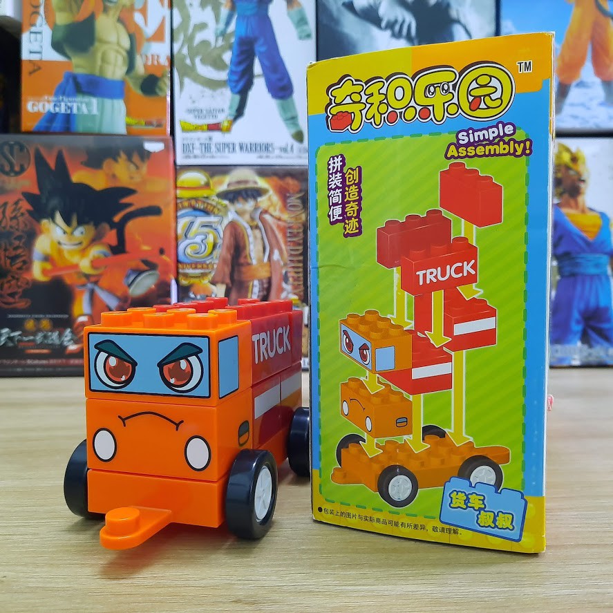 Đồ chơi lắp ghép Chichi land cho trẻ em mô hình xe tảI TRUCK bằng nhựa cao cấp