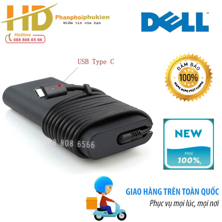 Sạc dành cho Laptop Dell XPS 15 9570 Precision 5530 130W - Type C