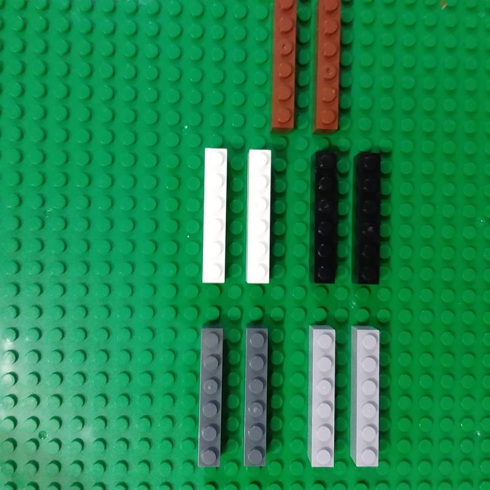COMBO 100Gram Gạch 1x6x3 NO.037 - Phụ Kiện MOC Brick