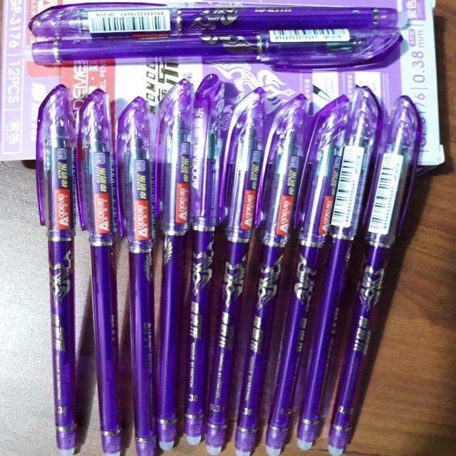 HỘP 12 CÂY VIẾT GEL XÓA ĐƯỢC HÀNG CÔNG TY A-KING