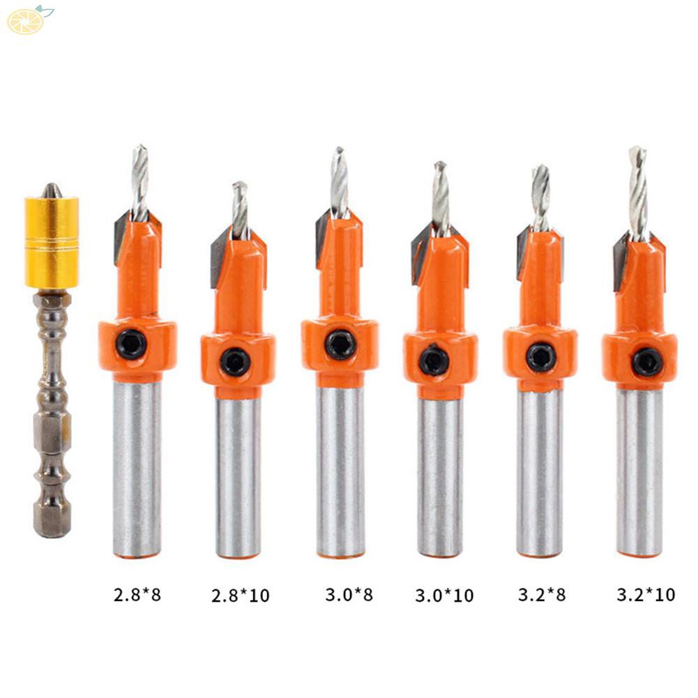 Drill Bits Accessories Auger Carbide CounterboreS Countersink Hole Kit