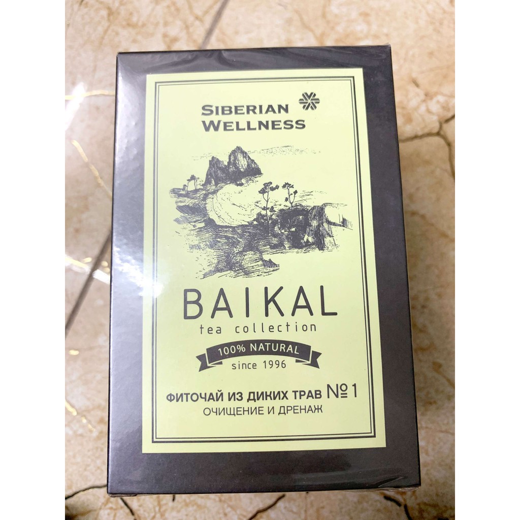 Herbal tea №1 - Trà thảo mộc thanh nhiệt giải độc và hỗ trợ nhuận tràng Baikal tea collection (30 gói/hộp)